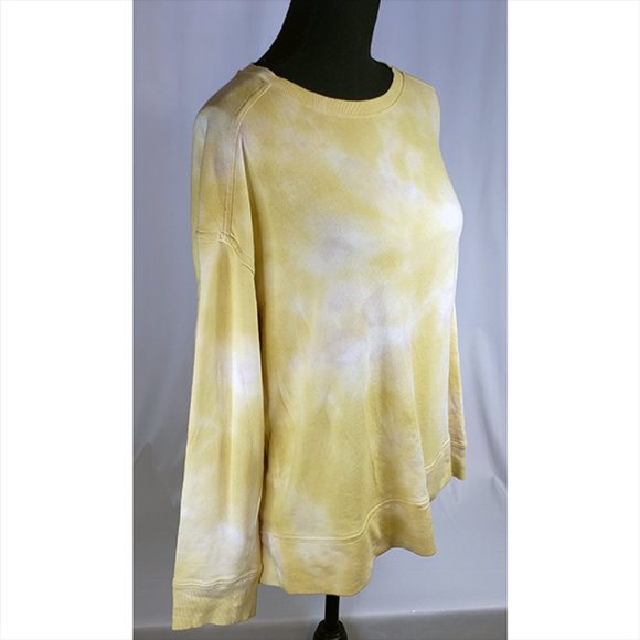 Universal Thread Women's Yellow Mustered Tie Dye Sweatshirt Top Size L N… - Picture 5 of 7